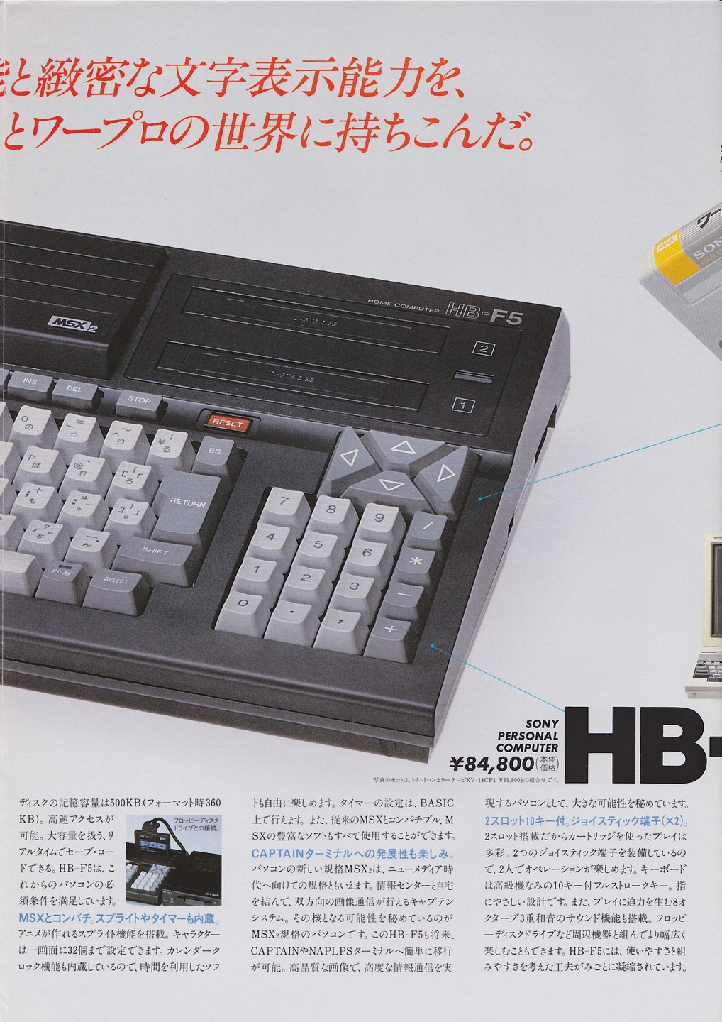 HB-F5 1985年9月 | ソニー坊やと呼ばれた男