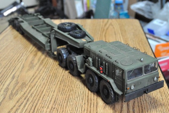模型】トランペッター 1/35 MAZ-537Gトレーラー＆セミトレーラー 完成