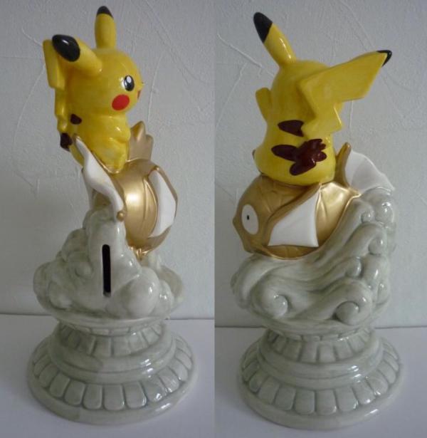 ぽけもん☆かふぇ ピカチュウと金のコイキング貯金箱 ポケモンセンター