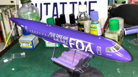タミヤ 1／100 フジドリームエアラインズ(FDA) エンブラエル175 その6