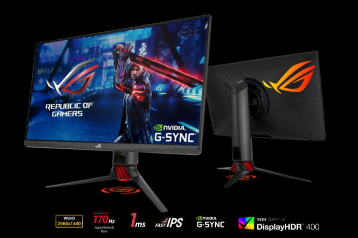ASUS、IPSパネル最速を謳う1ms(GTG)で170Hzのゲーミングモニター『ROG