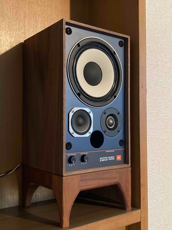 entry−249 超小型ブックシェルフspスタンド(JBL4312M その2) - チーク