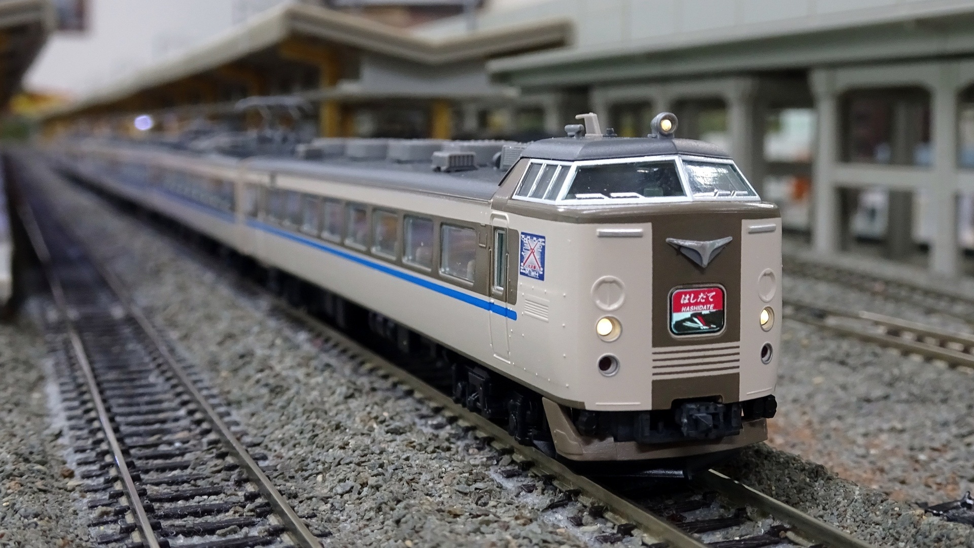 JR183系 特急「はしだて」「まいづる」RailGardenでの走行 - ビスタ