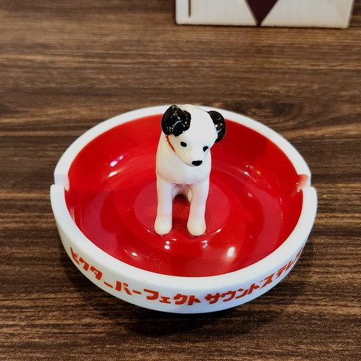 昭和レトロ ビクター犬 ニッパーくん 箱付きニッパーくん＆灰皿