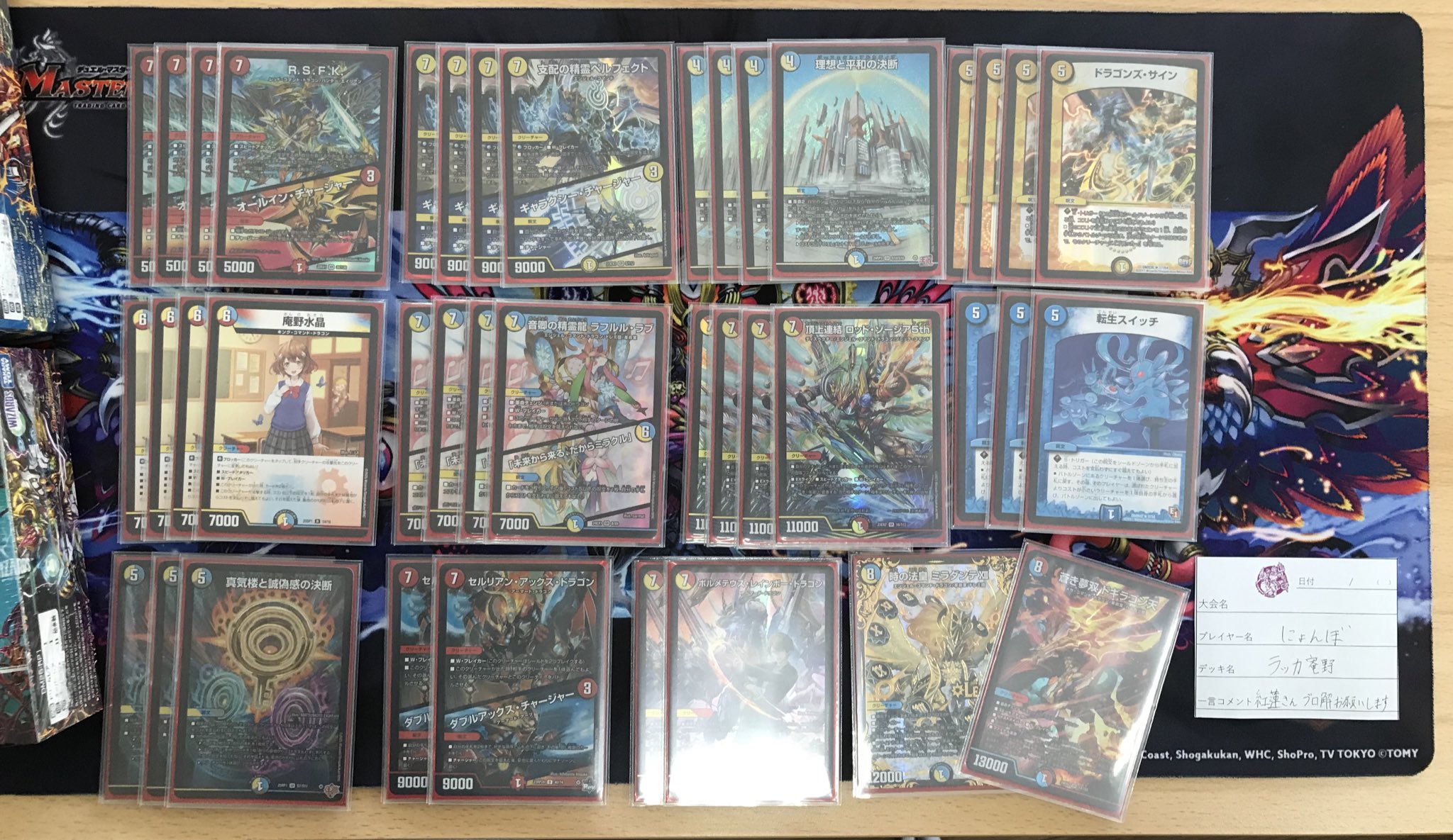 デュエマ オリジナルCS】「第65回 まめすけ杯(2025/4/26)」結果 ラッカ