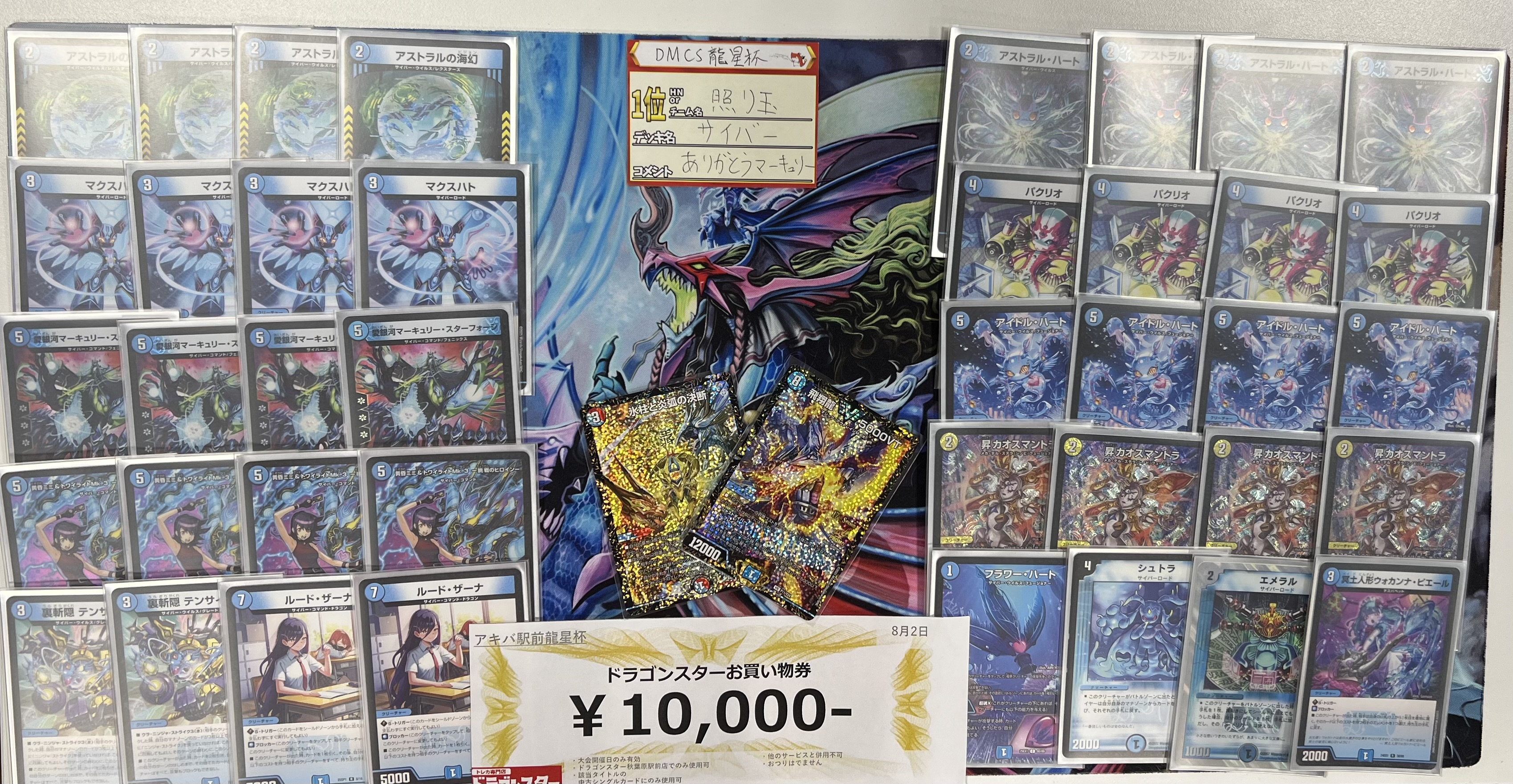 スリーブ付き るふおCS優勝 青単サイバー スリーブ付き るふおCS優勝