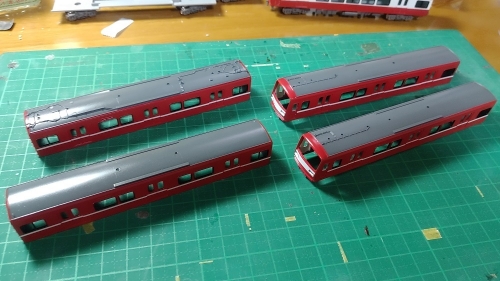 3連休チャレンジ！ GM 京急2000形 3扉仕様製作記 3日目 製作完結編