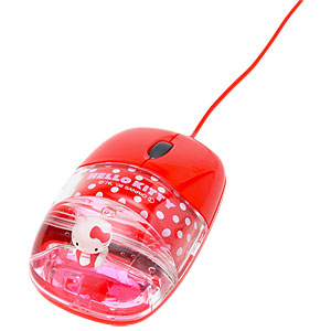 キティちゃんが水の中で動くUSB光学式マウス | Edgewire インテリアと