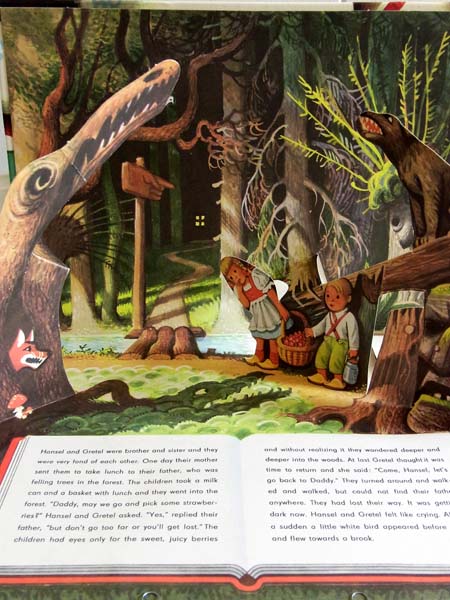 クバシュタの仕掛け絵本 ヘンゼルとグレーテル - アンティーク