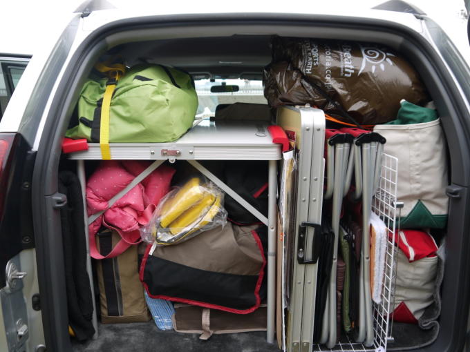 ルーフボックスをプラド君に付けましたよ INNO BR440-BK リッジ