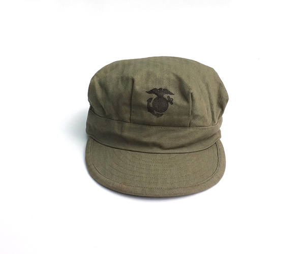 40's WWⅡ USMC HBT UTILITY CAP/40年代 USマリンコー ヘリンボーン