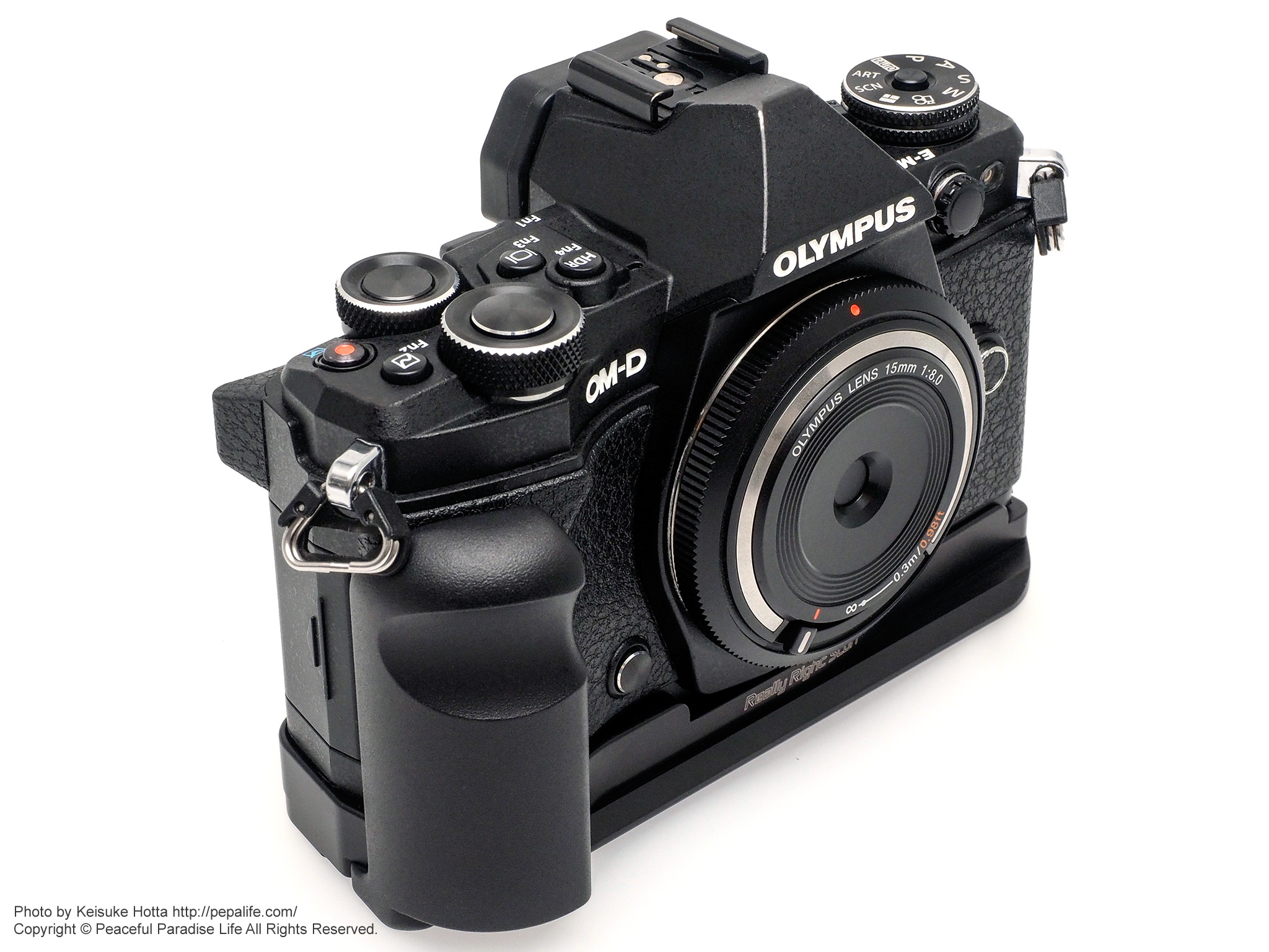 RRS (Really Right Stuff) BOEM52: Plate for OM-D E-M5 Mark II 使用