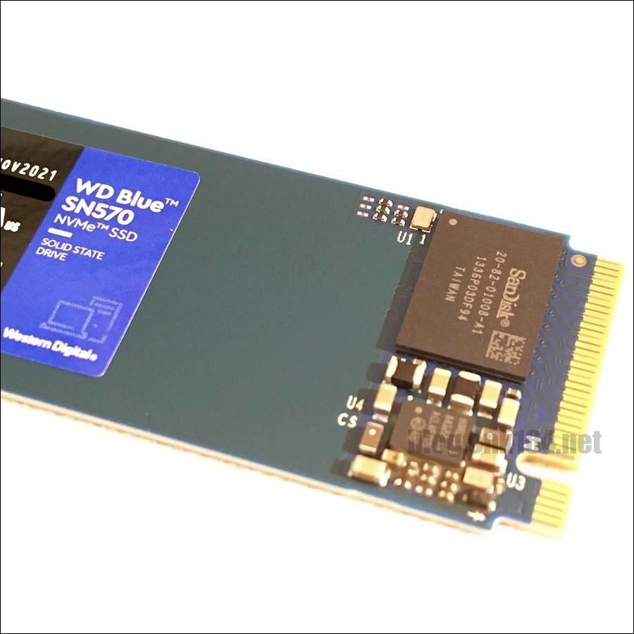 WD Blue SN570 1TBのSMART情報と外観チェック。M.2 PCIe Gen3x4 NVMe