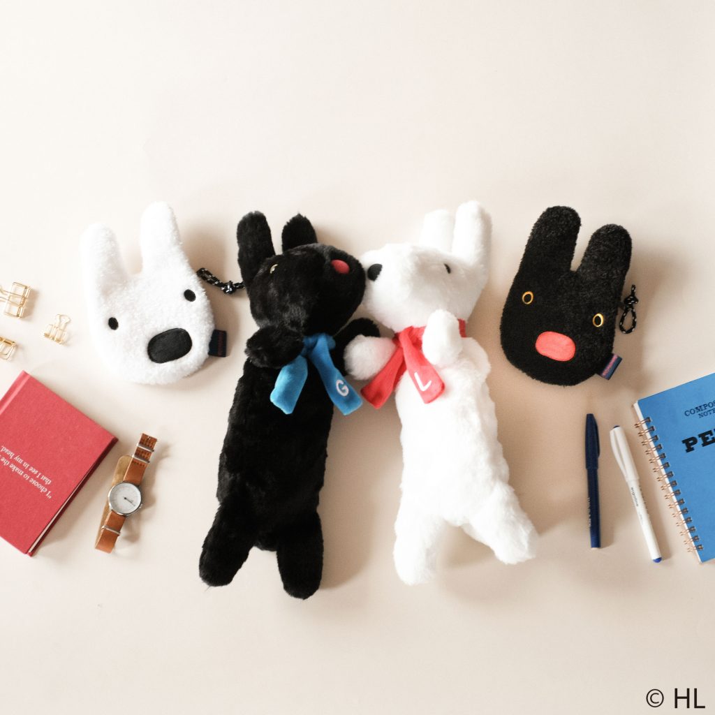 リサとガスパール りさとガスパールのりさのぬいぐるみのセット（全長