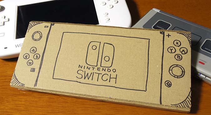 原寸大のやっつけSwitchで大きさ比較！意外と小さいサイズ感に驚く