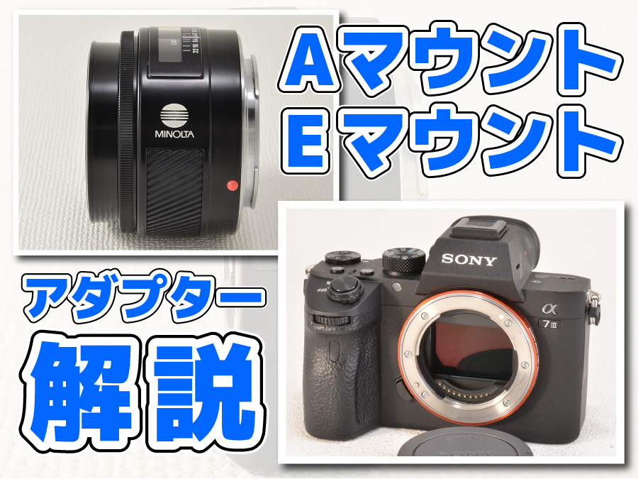 ミノルタAマウントからソニーEマウントへの賢い変換方法を伝授