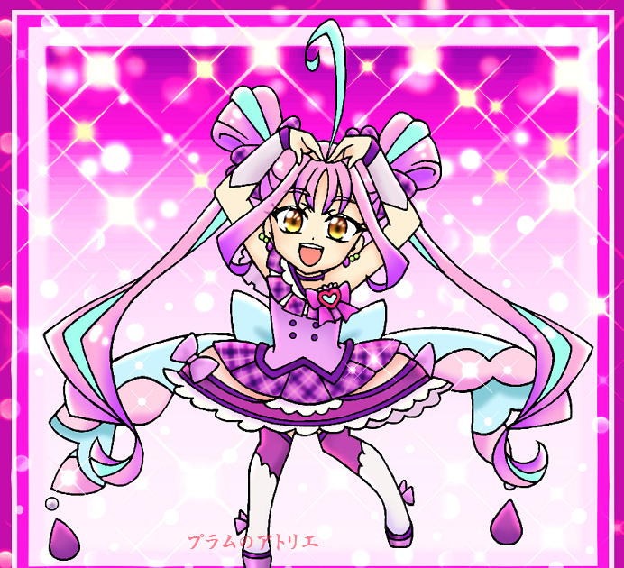 プリキュア 紫雨こころ キュアキュンキュン 缶バッジ 浴衣 キミと