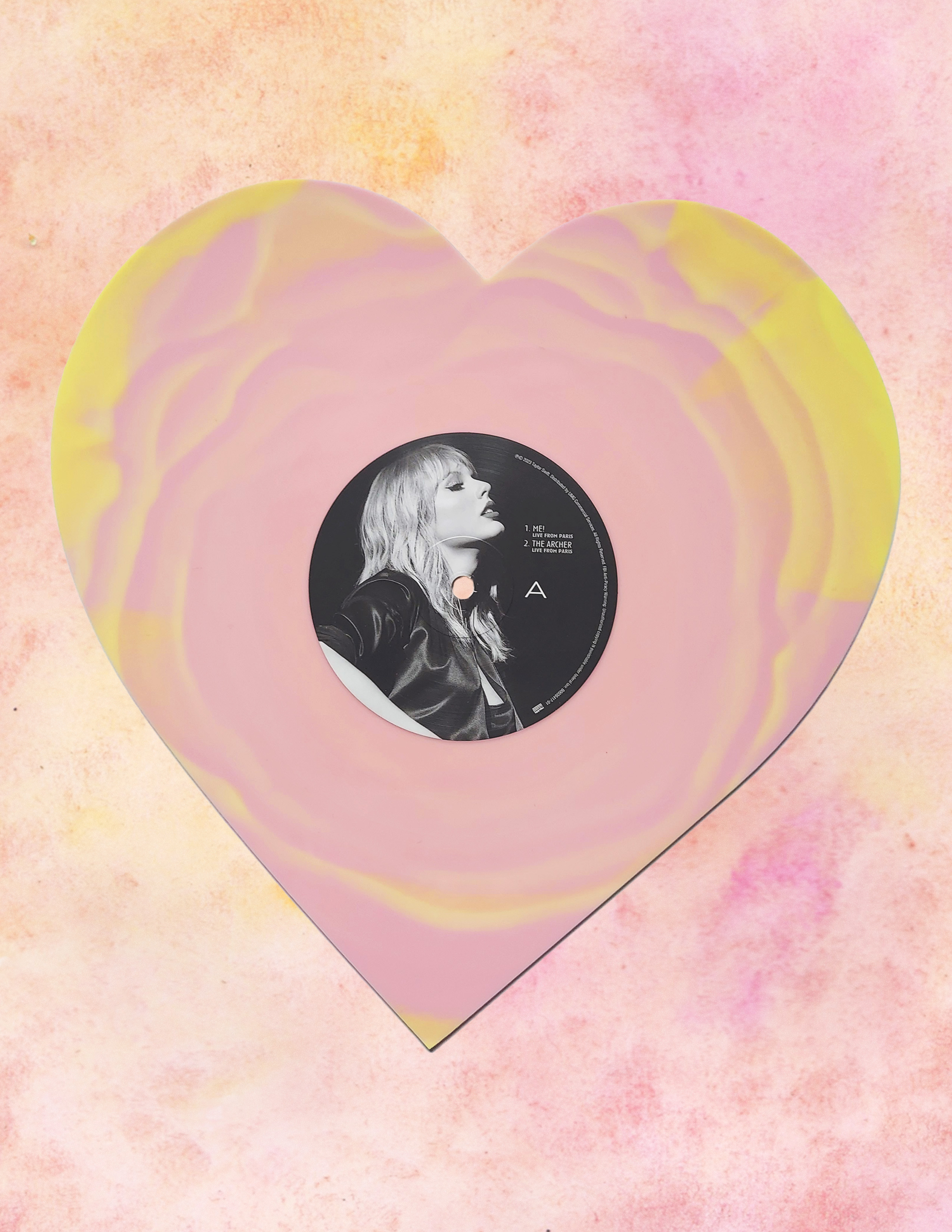 Lover: Live From Paris by Taylor Swift // Heart Shaped Vinyl