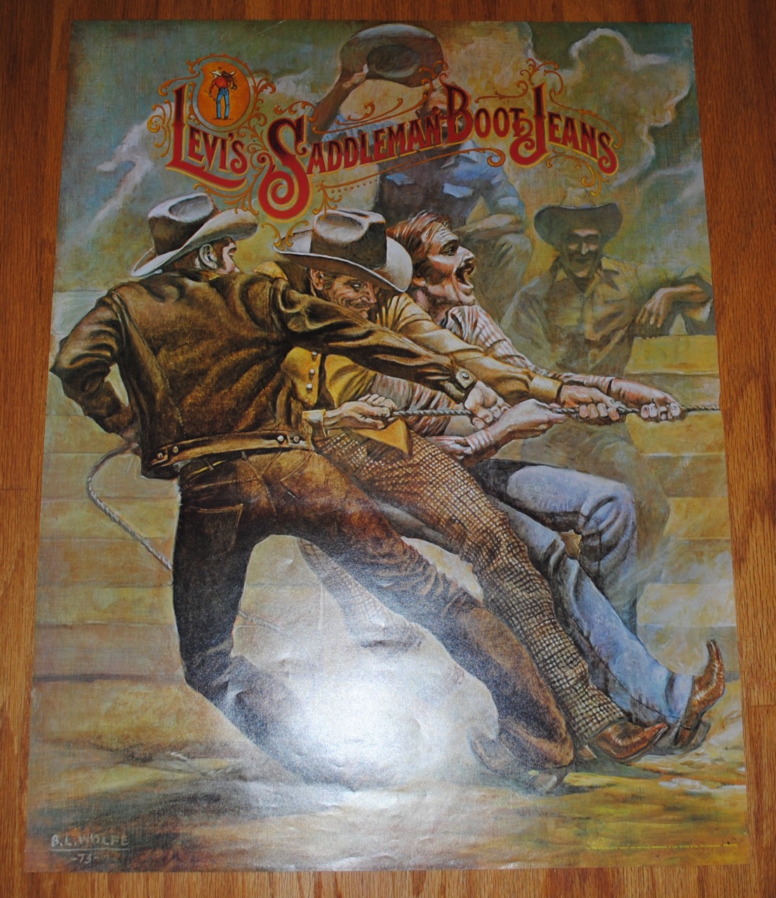 非常に芸術性の高い70年代のリーバイス・ポスター | 私のリーバイス