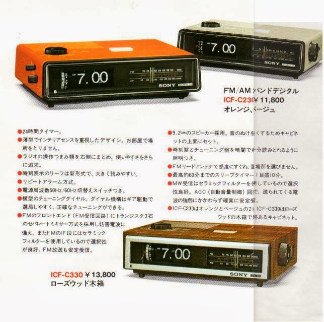 狂乱Nonaha日記: SONY パタパタ時計 ラジオ ICF-C230