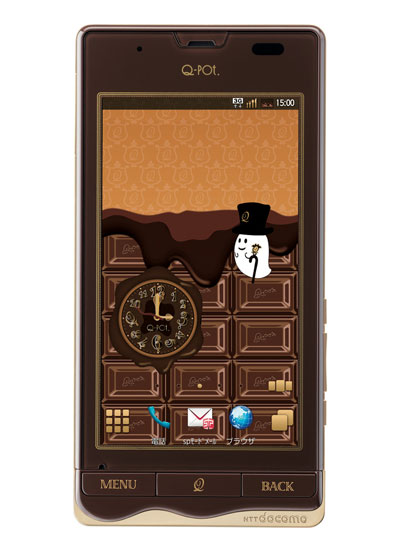 ドコモ、板チョコスマホ「Q-pot.Phone SH-04D」を2月14日に発売と発表