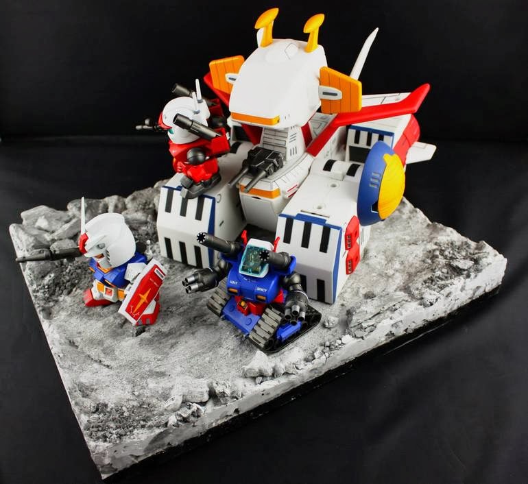 GUNDAM GUY: SD Gundam 'Operation V' - Diorama Build