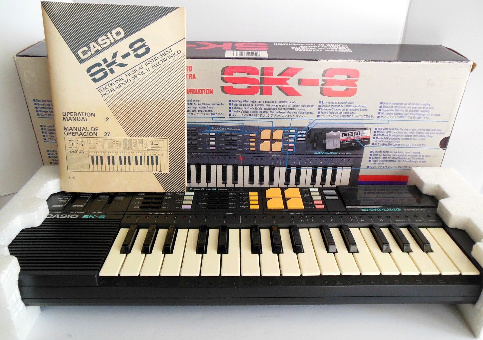 MATRIXSYNTH: Vintage Casio SK-8 Sampling Keyboard Synthesizer w
