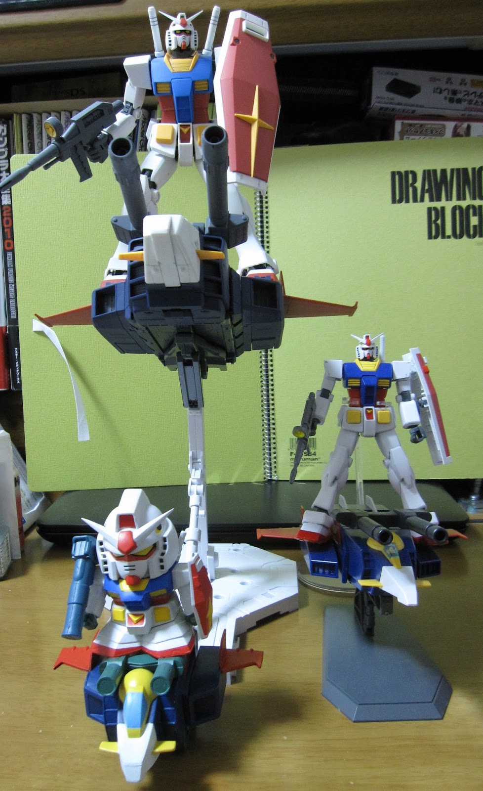 白toytoy: G-ファイターに乗ったガンダム その3（MG 1/100 ガンダム、G