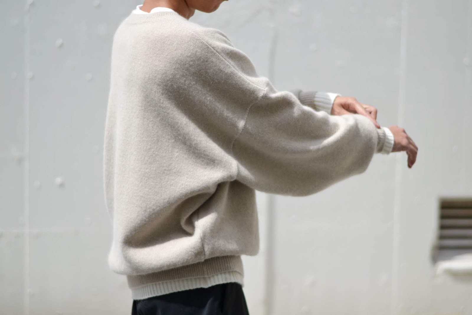 stein / シュタイン「OVERSIZED DOUBLE KNIT LS」 - input staff blog