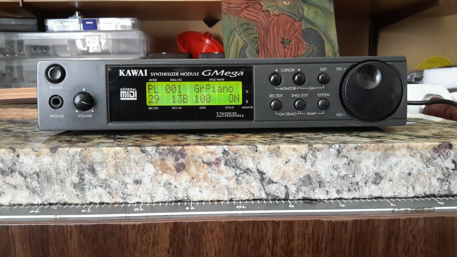 MATRIXSYNTH: Kawai GMega Genaral Midi Synthesizer Module SN 497574
