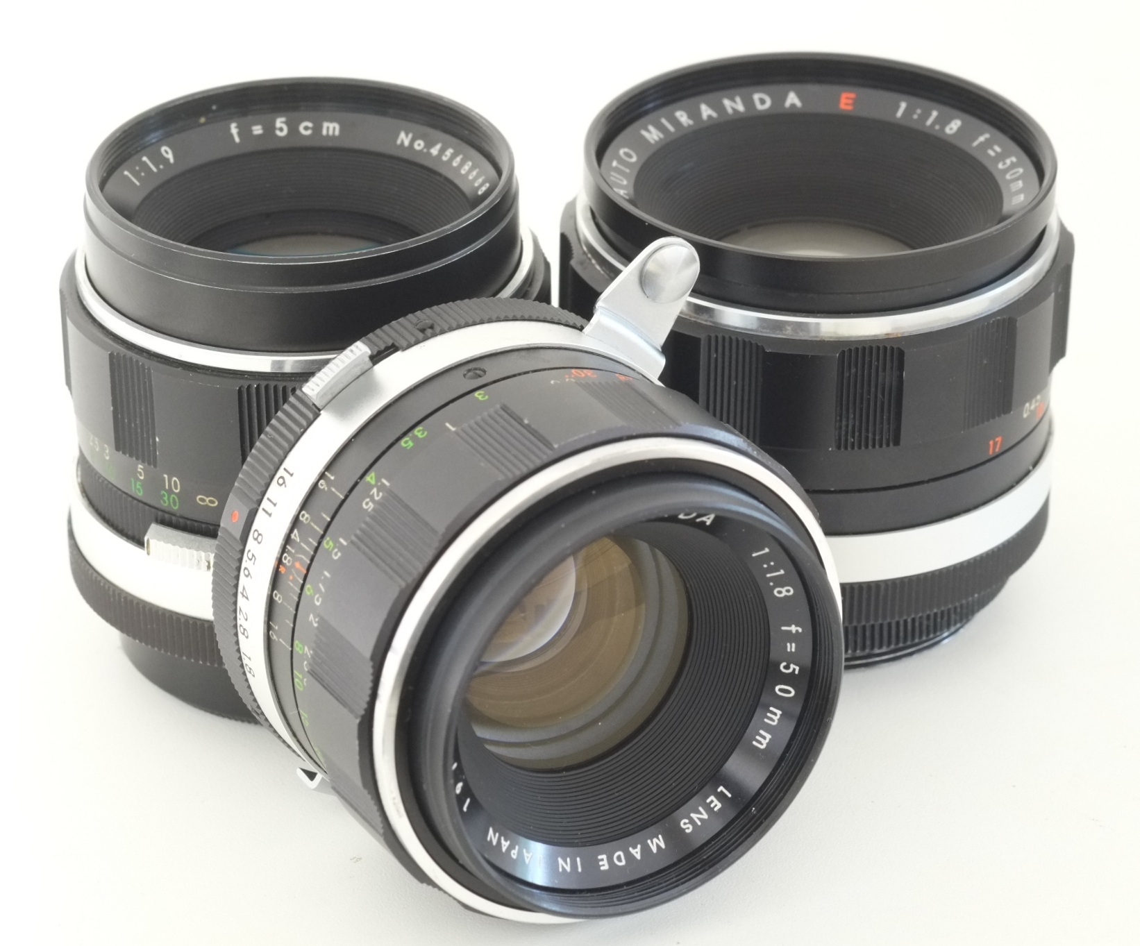 M42 MOUNT SPIRAL: Auto MIRANDA 5cm F1.9 and 50mm F1.8