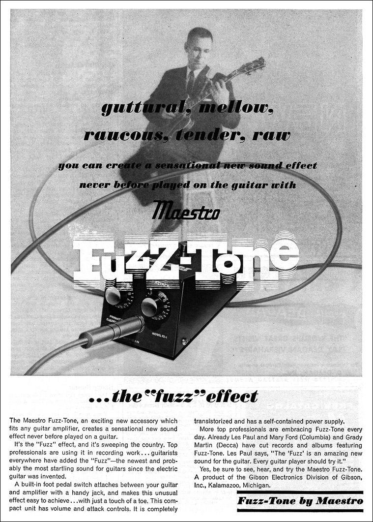 Buzz the Fuzz - all about Tone Bender: Maestro Fuzz Tone FZ-1(1962