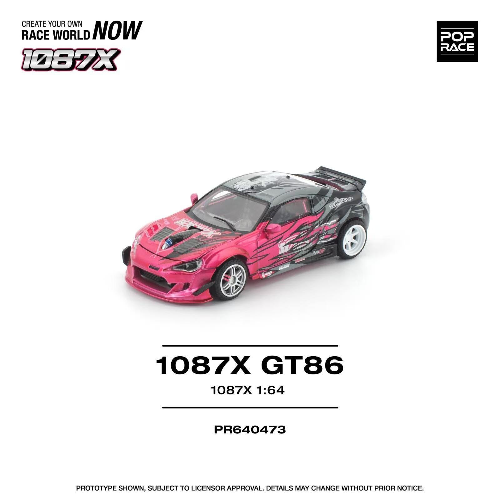 ETA: Aug 2026 ] Pop Race 1/64 86 / GT86, 66G 1087x Customized Red