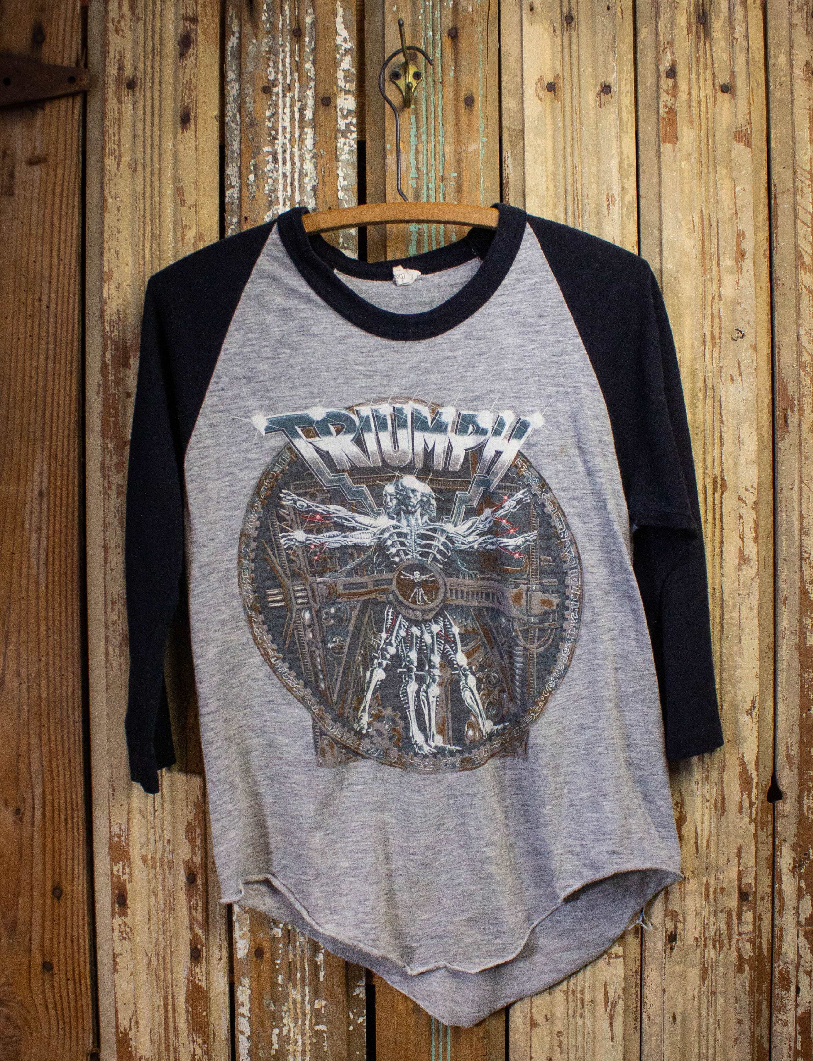 Vintage Triumph Thunder Seven World Tour Raglan Concert T Shirt