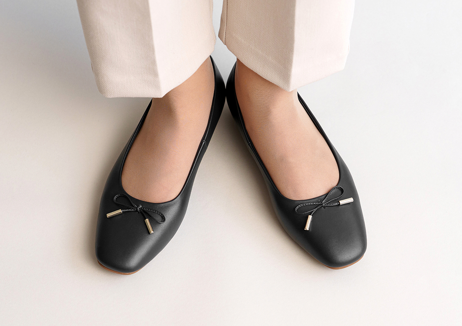 バレエシューズ フラット (スクエアトゥ)｜LIB