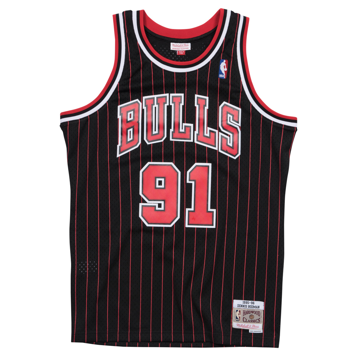 Mitchell & Ness Chicago Bulls #91 Dennis Rodman black/red Swingman