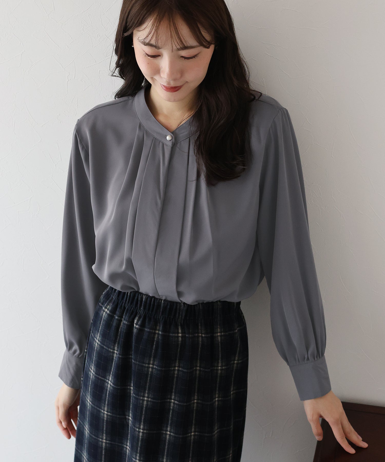 2WAYフロントタックブラウス【ネコポス】 – BLUE ONLINE