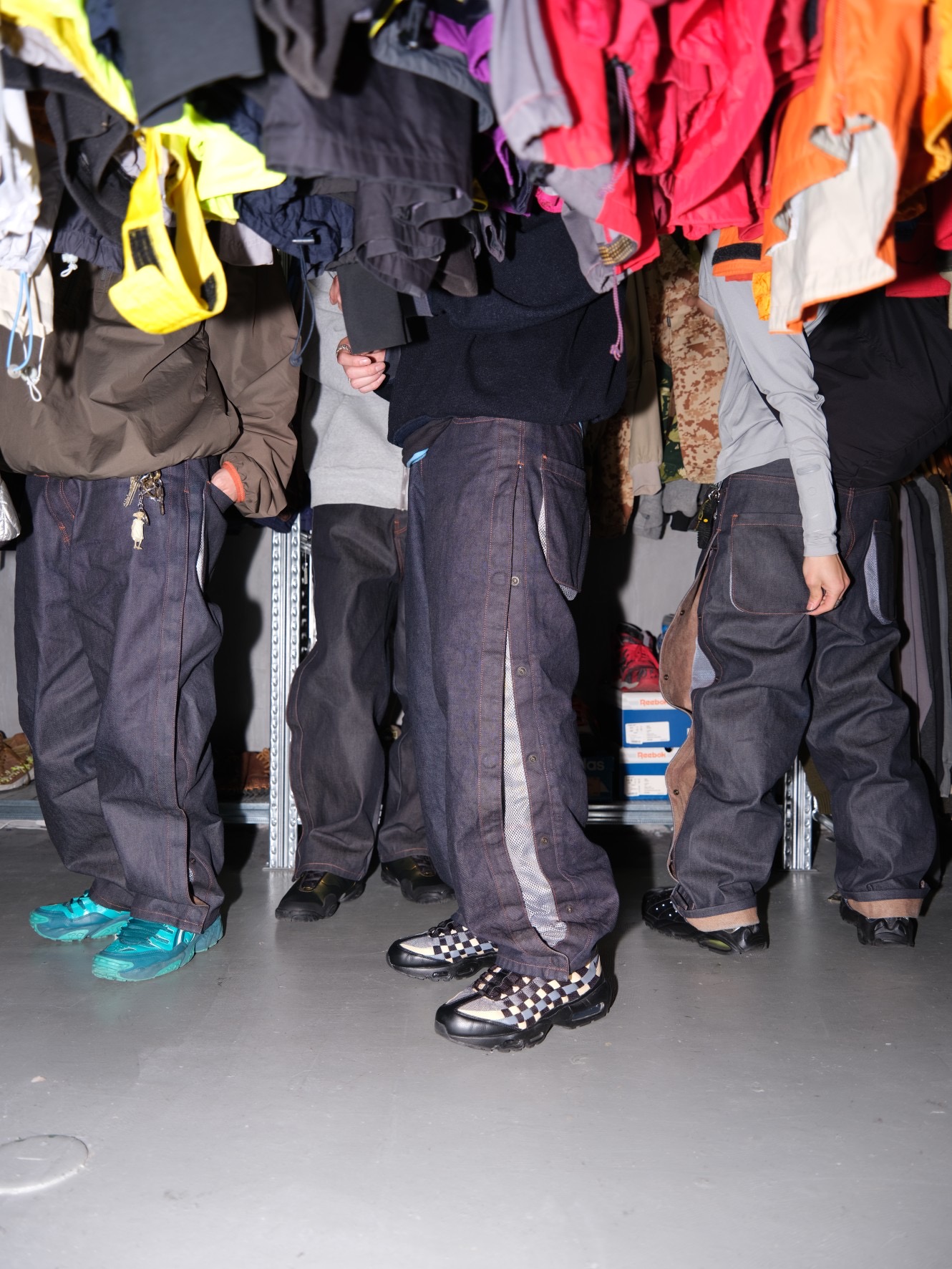 Blue room × Laid.B Dusk Ventilation Denim Pants (Size1) - blue room