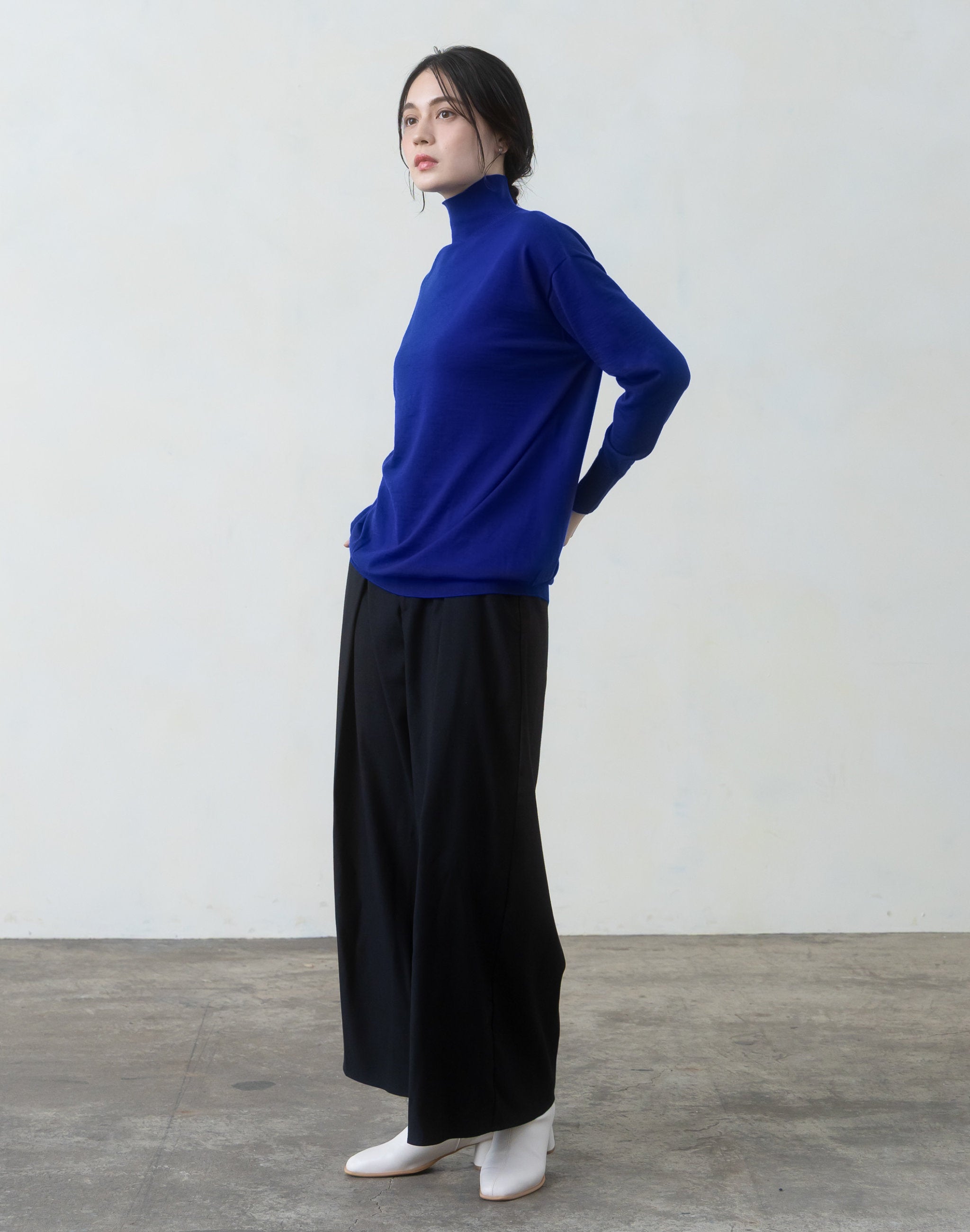 タートルネックプルオーバー KURUMIFACTORY 日本製 ホールガーメント