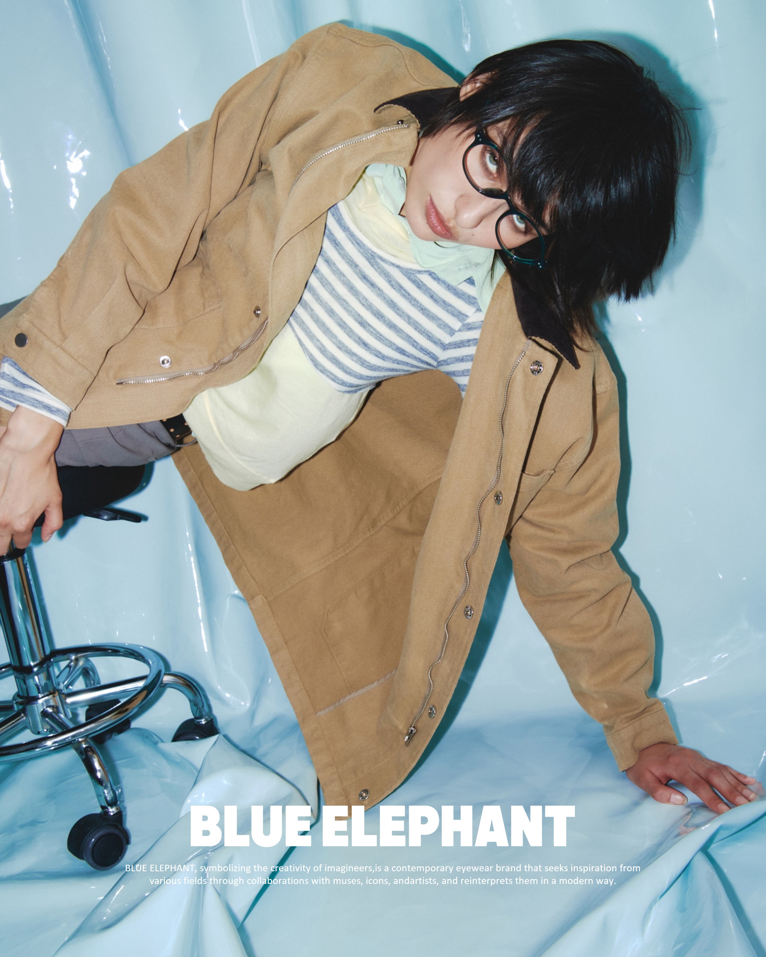 MUSINSA公式 | BLUE ELEPHANT ANDY-S black-khaki tint
