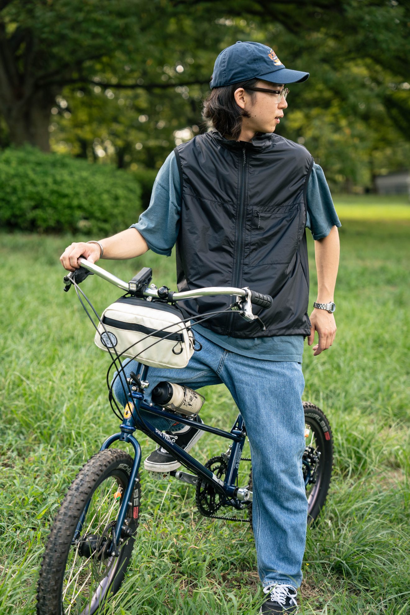 Pilgrim x Blue Lug Velocity Vest & Alpha Series - BIKE SHOP BLUE