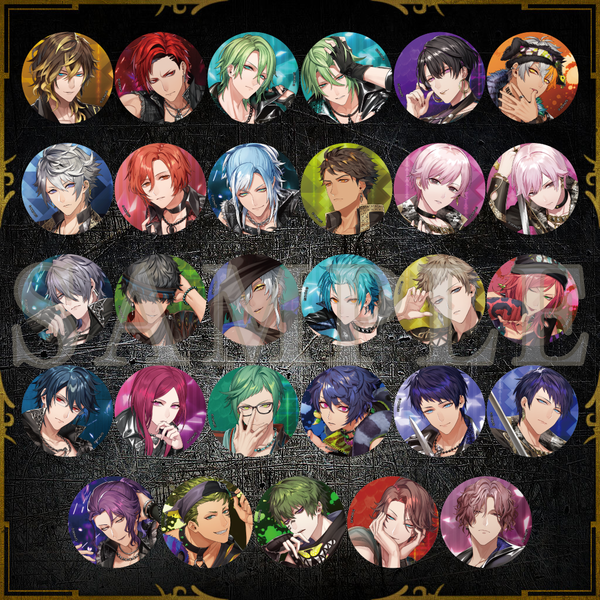 57mm缶バッジ メドレーver. – ブラックスター -Theater Starless