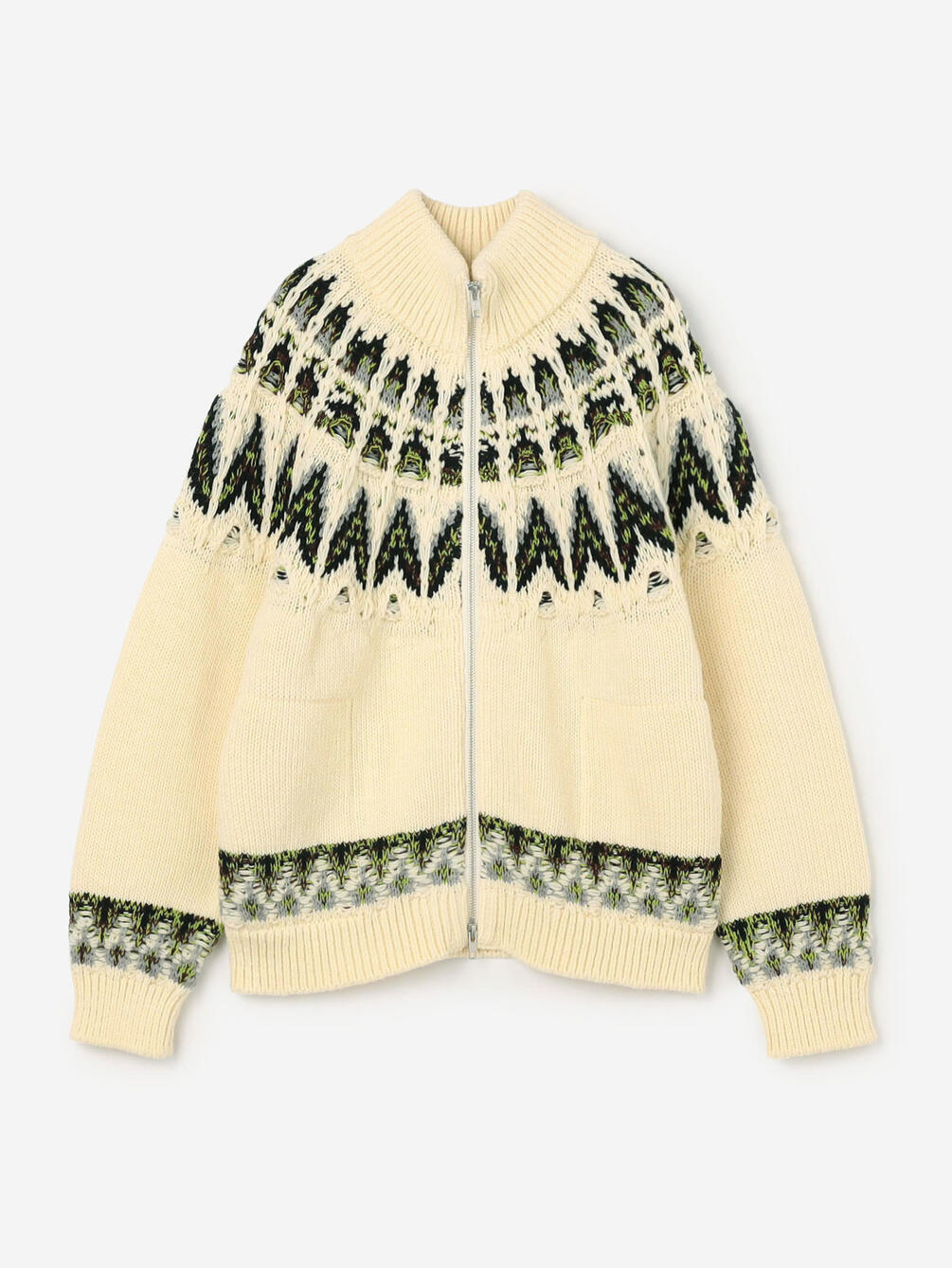 COOHEM | 〈別注〉ノルディック ニットブルゾン WOMEN