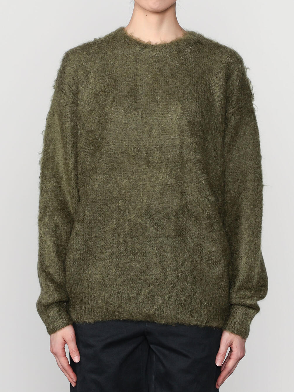 AURALEE | BRUSHED SUPER KID MOHAIR KNIT P/O WOMEN