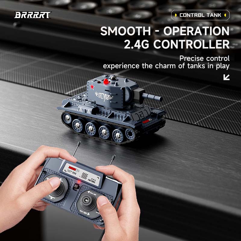 赤外線戦闘と回転砲塔を備えた1/64ミニRCタンク – BRRRRT