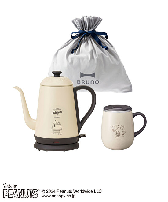 PEANUTS ステンレスデイリーケトル＋PEANUTS 蓋つきステンレスマグ