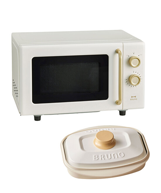 単機能電子レンジ＋レンジメート プロ スクエア by BRUNO セット 電子