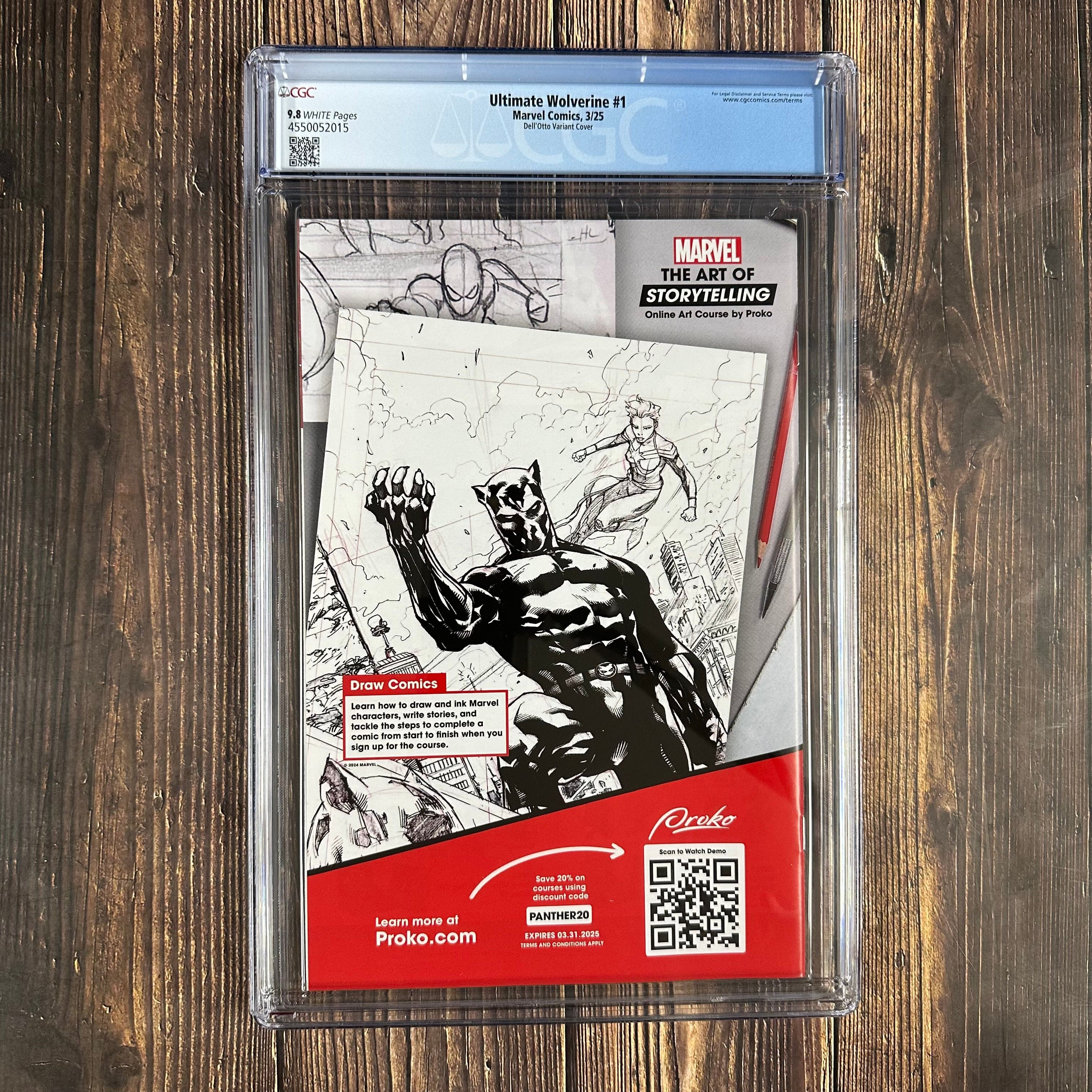 Ultimate Wolverine #1 CGC 9.8 Dell'Otto 1:50 Premiere issue