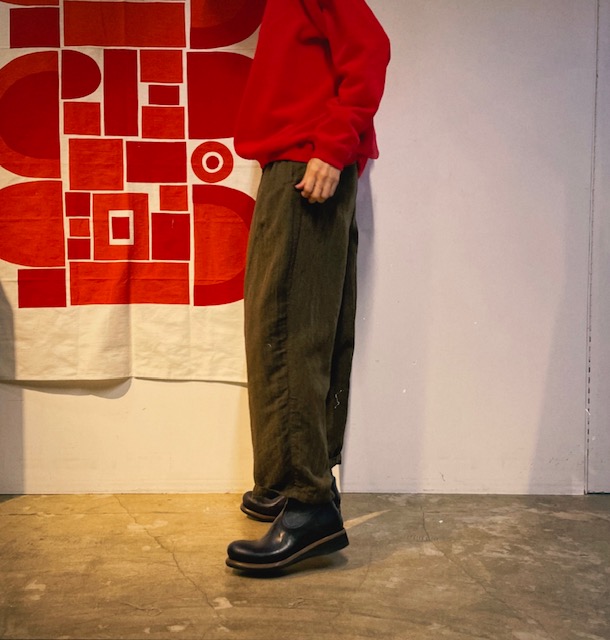 kaval / phoenix pants ”wool linen herringbone”(カヴァルのウール