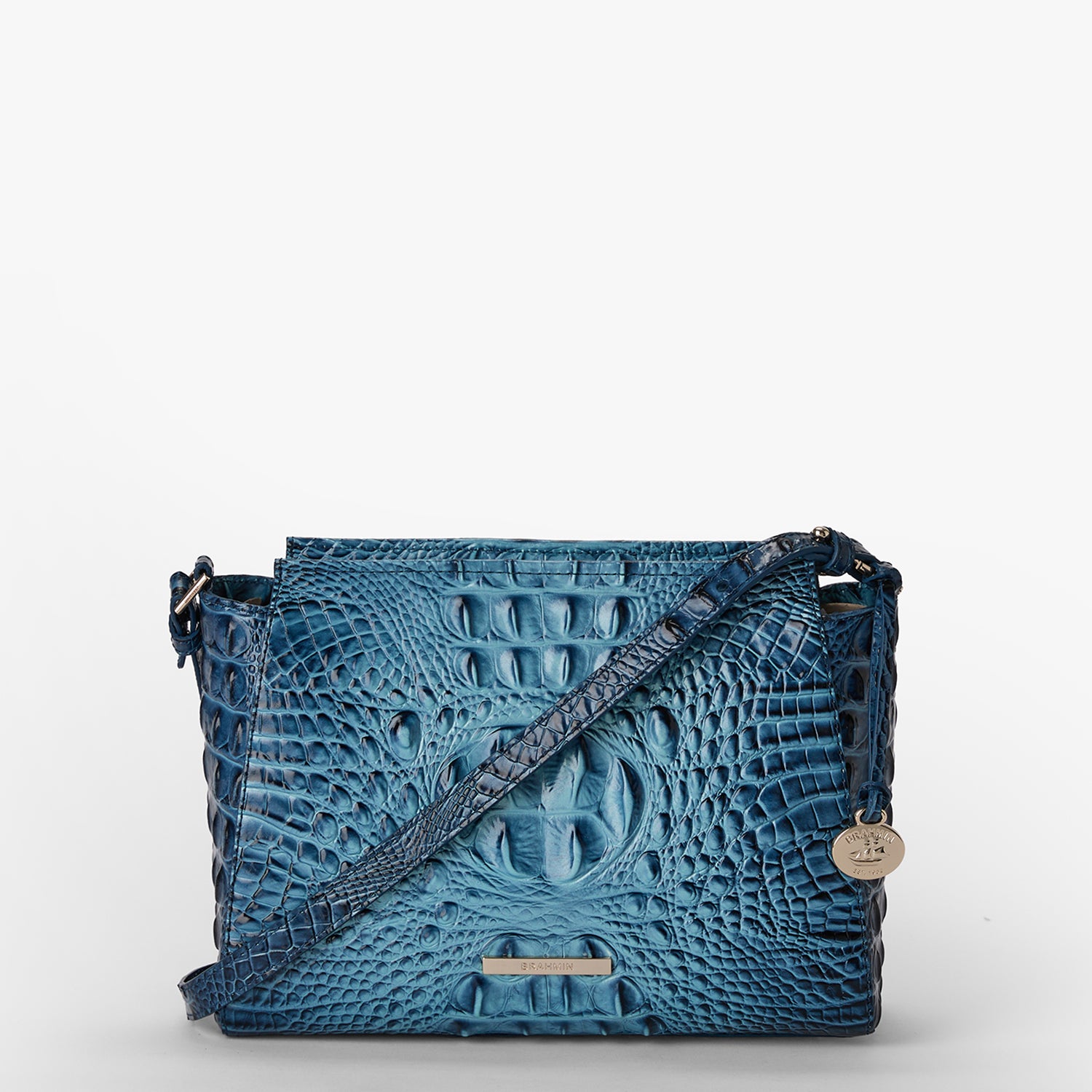 Hillary Leather Crossbody | Pecan Melbourne | BRAHMIN